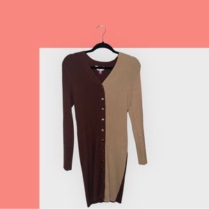 Two Toned Sweater Dress